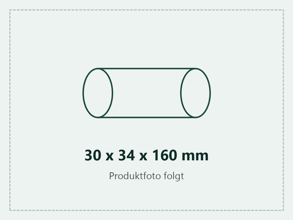 Platzhalter-Grafik: Produktfoto der spiralgewickelten Papphülse 30 × 34 × 160 mm folgt