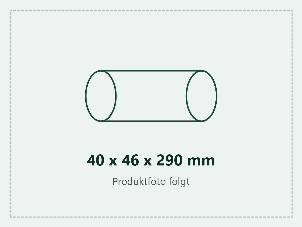 Platzhalter-Grafik: Produktfoto der spiralgewickelten Papphülse 40 × 46 × 290 mm folgt